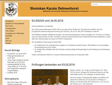 Tablet Screenshot of dtv-karate.de